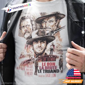 The Good, The Bad and The Ugly recent clint eastwood movies Retro Poster Tee 2