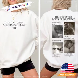 The Tortured Poets Department Album Cover taylor swift graphic tee