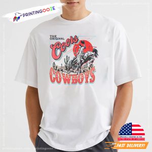 Vintage 90s Coors Western Cowboy T Shirt