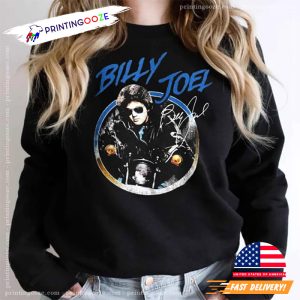 Young Billy Joel Vintage Tour 2023 Signature T shirt 2