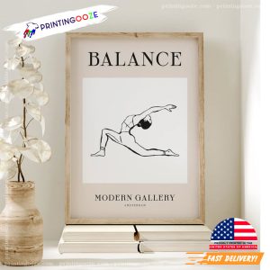 Balance Modern Gallery Yoga Art Poster 1