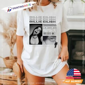 Billie Eilish Crazy Singer Retro Style T shirt
