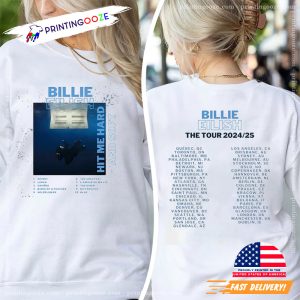 Billie Eilish Hit Me Hard and Soft The Tour 2024 2025 2 Sided Tee
