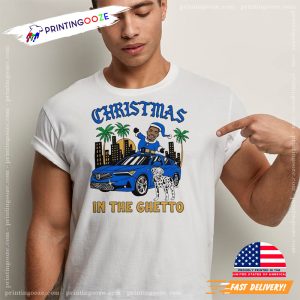Christmas In The Ghetto Funny Vince Staples Santa T shirt 1