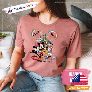 Customized Disney Family Trip 2024 Comfort Colors T shirt 1