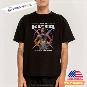 Dakota Kai Cap Kota WHT T shirt