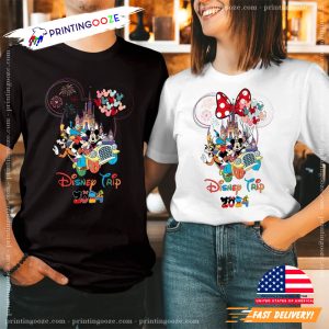 Disney Trip 2024 Couple Matching Vacation T shirt 3