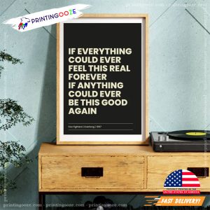 Foo Fighters Everlong Lyrics Poster