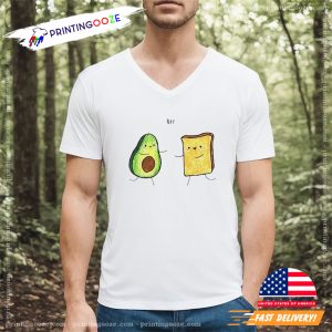 Green Avocado And Toasted Bread BFF T shirt 1