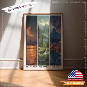 Lunathion Terrasen Velaris Maasverse Novel Wall Art