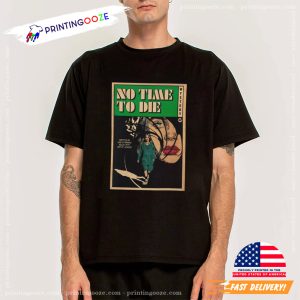 No Time To Die Retro Billie Eilish Poster T shirt