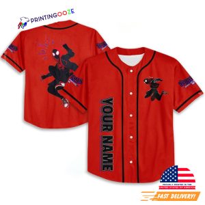 Personalize miles morales comic Baseball Jersey