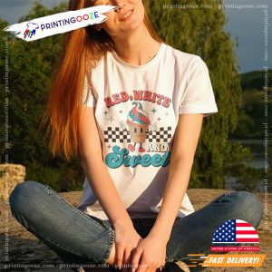 Red White and Sweet Comfort Colors T shirt, ice cream merch 2