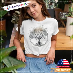 Sacred Tree Watercolor Design, love tree shirt