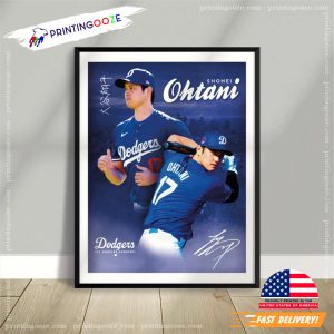 Shohei Ohtani 17 Los Angeles Dodgers Baseball Poster