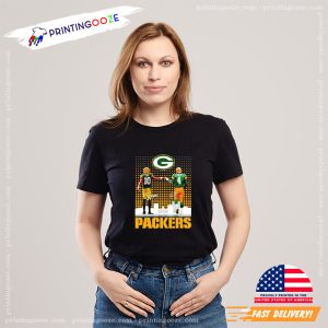 Skyline City Jordan Love And Brett Favre Packers T shirt 1