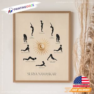 Surya Namaskar Yoga Art Poster 2
