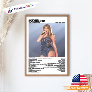 Taylor Swift Paris N2 The Eras Tour 2024 Poster 3
