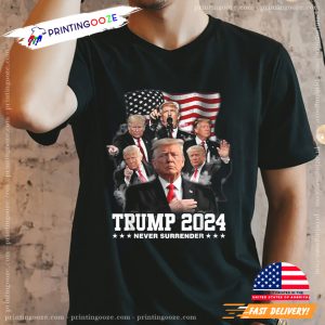 Trump 2024 Never Surrender T Shirt 1