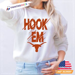 Vintage Football texas longhorn hook em Shirt 2