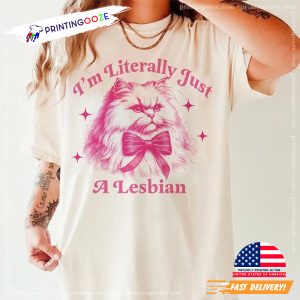 Vintage I'm literally Just A Lesbian funny lesbian gifts 4