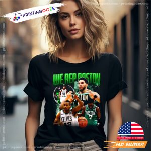 We Rep Boston Vintage Boston Celtics Basketball T shirt 3