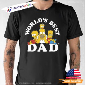 World's Best Dad The Simpsons Family Graphic Tee