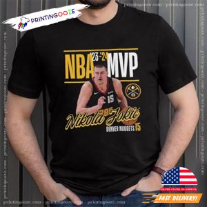 denver nuggets nikola jokic 15 NBA MVP Graphic T shirt 2