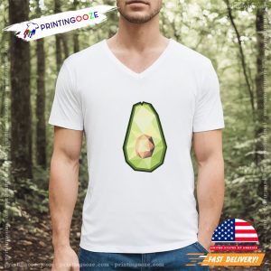 green avocado 3D Design T shirt 1
