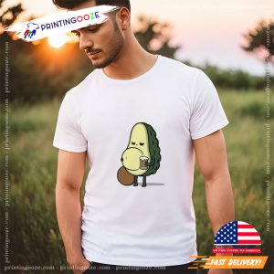 green avocado Beer Belly Funny avocado shirt 1