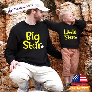 Big Star And Little Star Dad And Daughter Matching T shirt