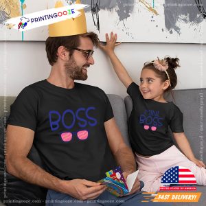 Boss And Mini Boss Dad Baby Matching T shirt