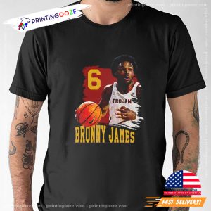 Bronny james 6 NBA Basketball Graphic T shirt 3