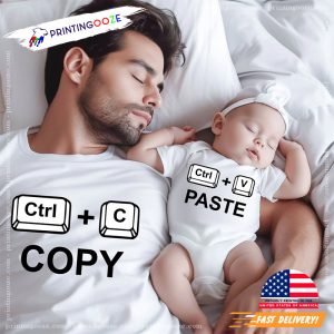 Ctrl Copy Paste Father And Kids Matching T shirt 1