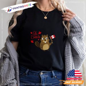 Happy Canada Day Funny Canadian Groundhog T Shirt