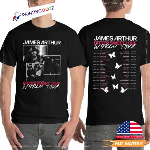 James Arthur Bitter Sweet Love World Tour 2024 Dates 2 Sided T shirt