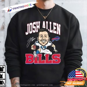 Josh Allen 17 Buffalo Bills Signature T Shirt