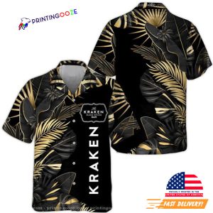 Kraken Rum Tropical Palm Hawaiian Shirt