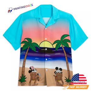 Mickey and Minnie Mouse Summer Vacation Aloha Shirt 2