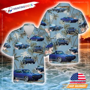 Pontiac GTO 1969 Blue Hawaiian Shirt