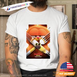 The Garfield Movie Poster Deadpool And Wolverine Style T Shirt 2