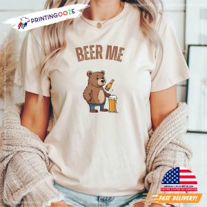 Vintage Beer Me Funny Bear Unisex T shirt 3