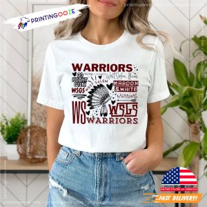 West Salem Warriors School Typography T shirt 1