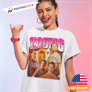 Young Sheldon Collage 90s Style T shirt