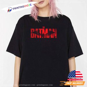 Batman Crimson Drawn Bat Logo batman anniversary Tee 1