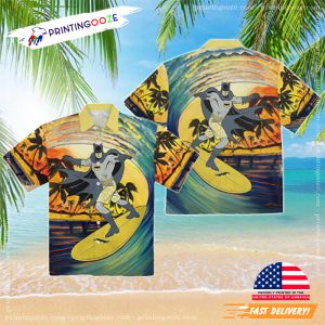 Batman is on holiday Funny Batman Surfing Hawaiian Shirt 3