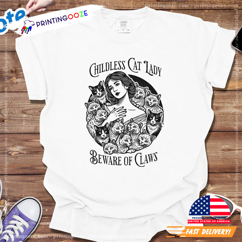 Beware Of Claws Vintage Cat Lady 90s Comfort Color Shirt Beware Of Claws Vintage Cat Lady 90s Comfort Color Shirt