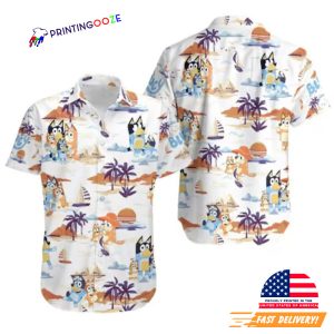 Bluey Summer Family Hawaiian Shirt