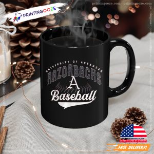 Cardinal Arkansas Razorbacks Baseball Mug