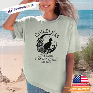 Childless Cat Lady Social Club Kamala Harris Political Shirt 3